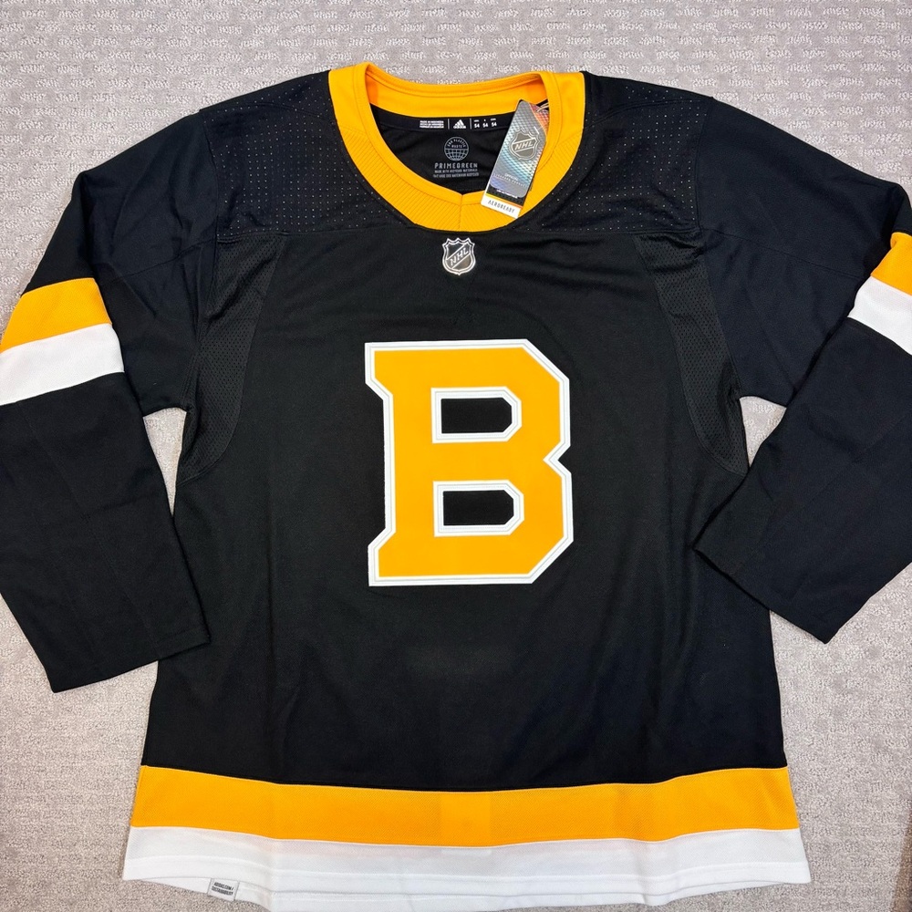 Adidas Boston Bruins Alternate Blank NHL Hockey Jersey Mens Size 54 Prime Green